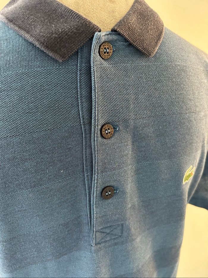 Polo sport Lacoste bleu - photo numéro 2