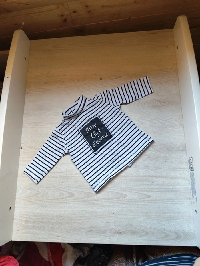Tee shirt "mini chef d'oeuvre" 3 mois Gémo