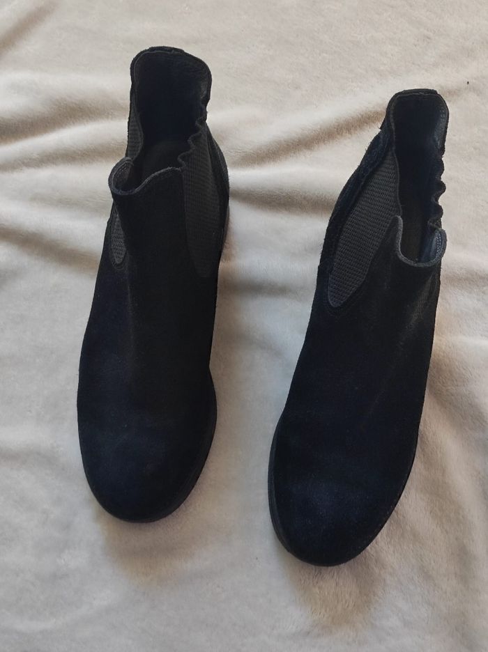 Bottines cuir noire taille 38 - photo numéro 4