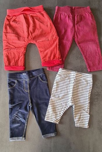 Pantalons x4 et shorts x4