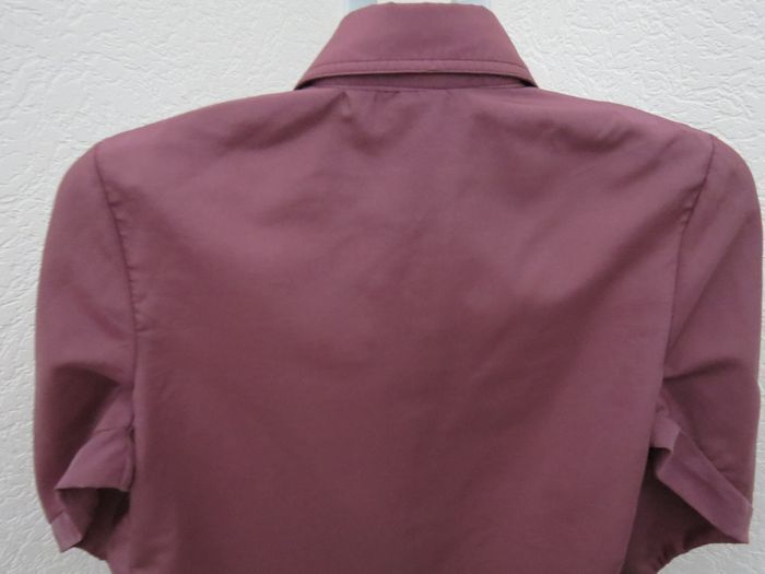 chemise vintage bordeaux js paris made in France🌸 - photo numéro 7