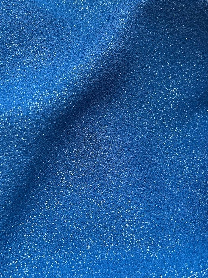 Blouse fluide chic bleu marine pailletée taille L - photo numéro 11