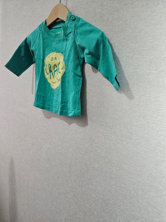 T-shirt manche longue  tape à l'œil  3 mois - photo numéro 3