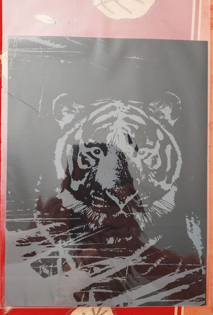 Carte à gratter tigre