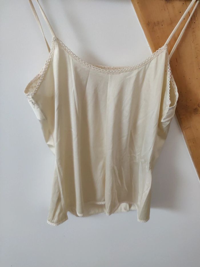 Débardeur Minouche vintage couleur crème - photo numéro 7