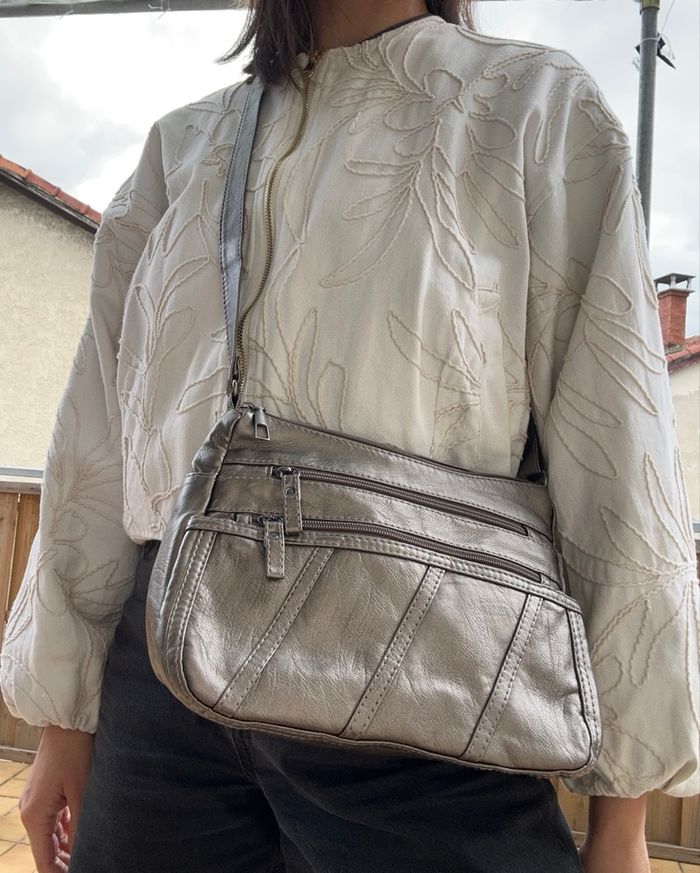 Sac à main couleur métallique - photo numéro 8