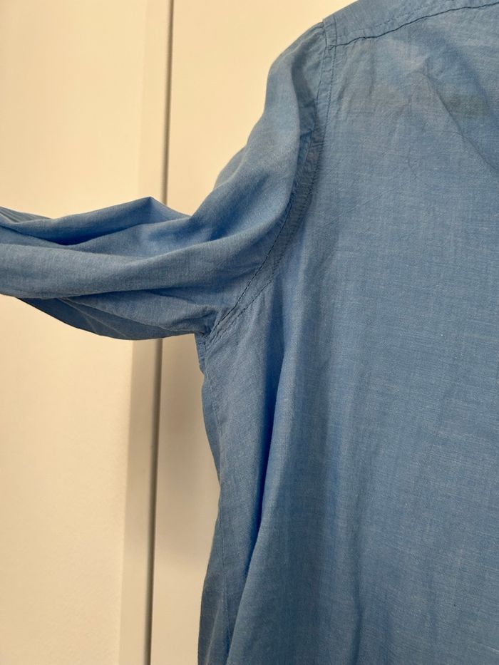 Chemise femme unie légère bleu ciel LaHalle 40 - photo numéro 4