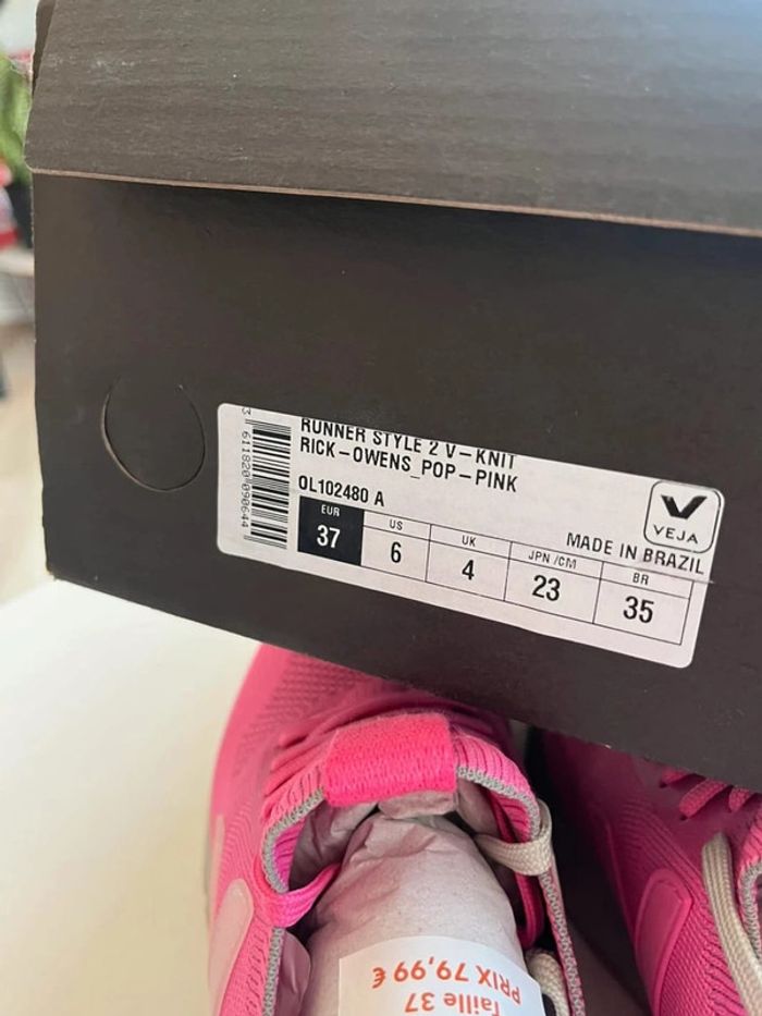 Veja Rick Owen Pop Pink 37 - photo numéro 5