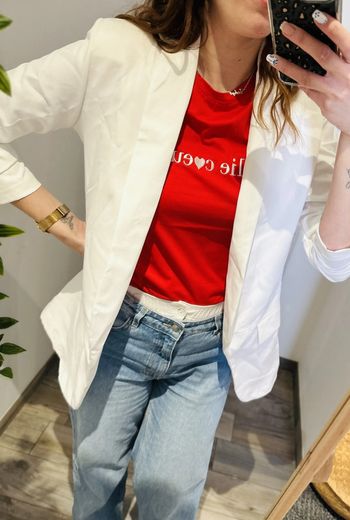 Blazer blanc cassé taille M NEUF