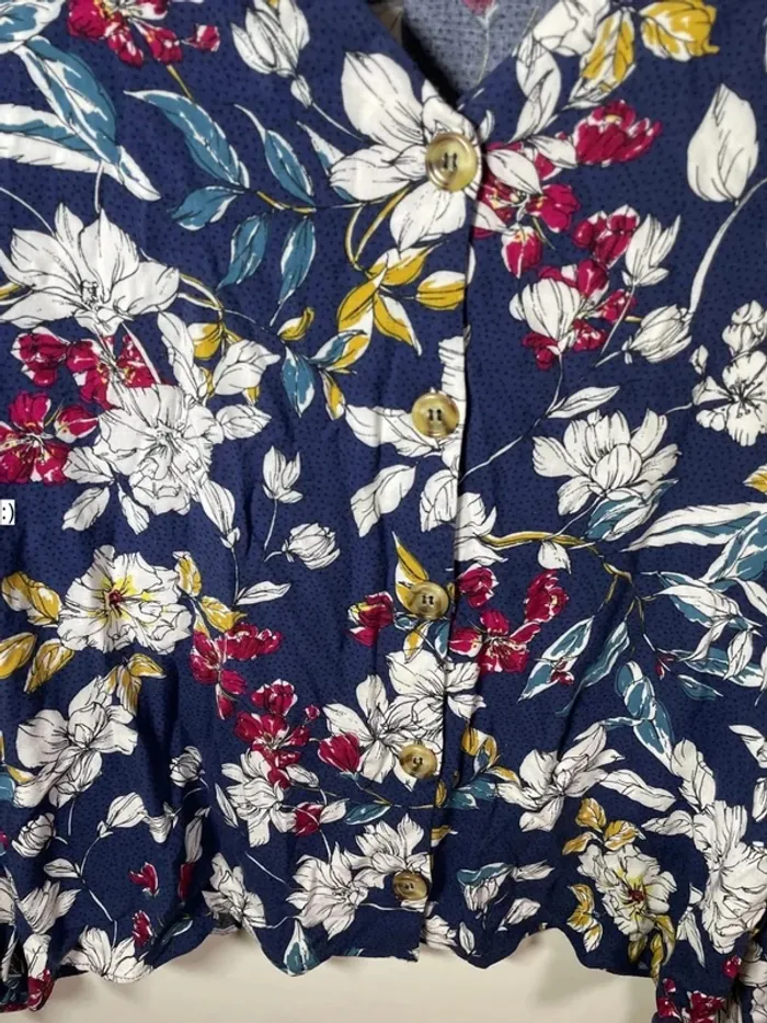 Blouse fleurie femme taille46 - photo numéro 4