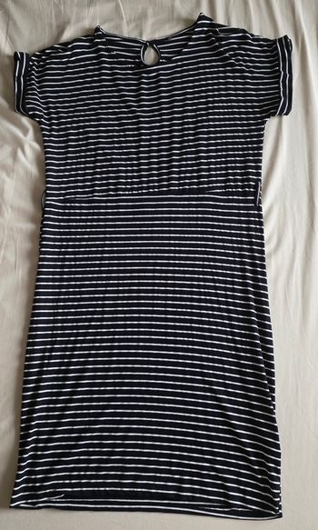 Zeeman Robe Jersey Viscose Rayée Noir & Blanc Très bon état Taille L