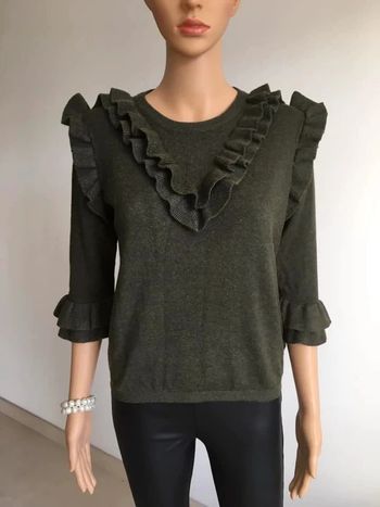 Pull court vert foncé neuf taille L/XL (taille petit)