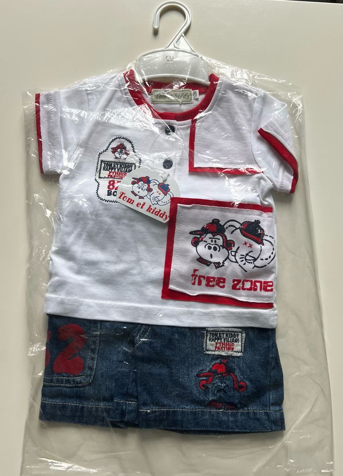 Ensemble bébé – Marque Tom et Kiddy – Taille 12 mois