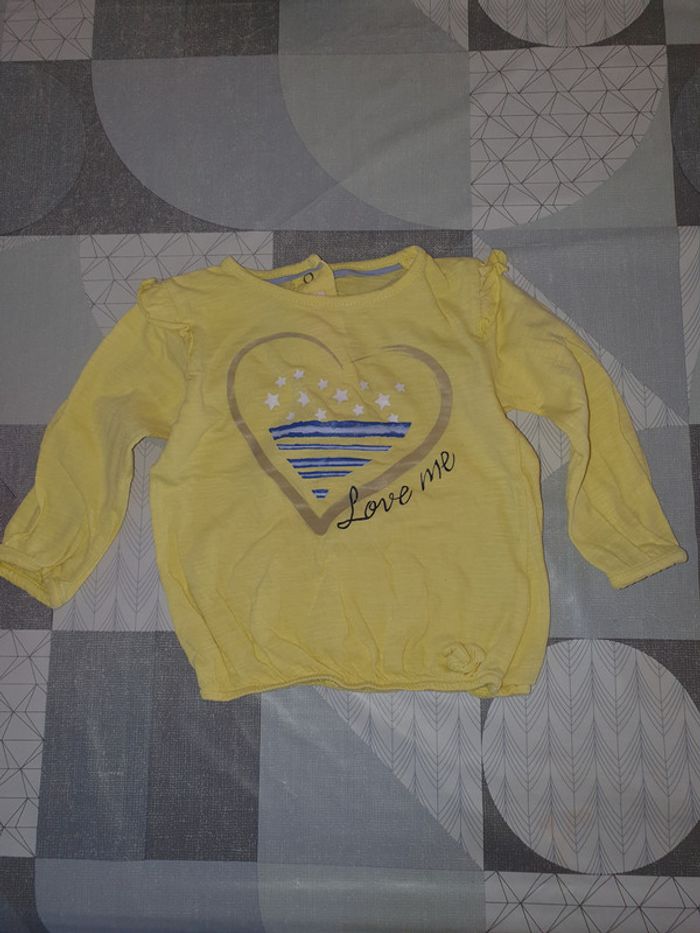 Tee-shirt manches longues 12mois fille
