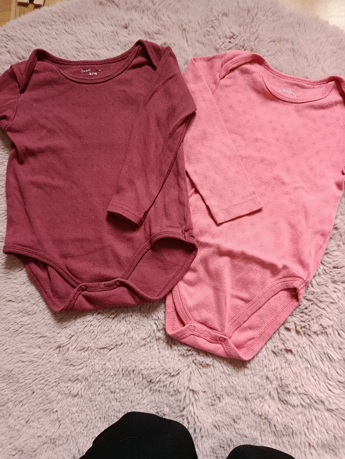 Lots de 2 bodie manche longue - taille 24 mois
