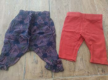 Lot de 2 pantalons 3 mois