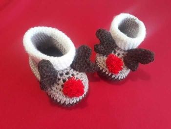 Chaussures bottes crochet fait main bébé 6-9 mois