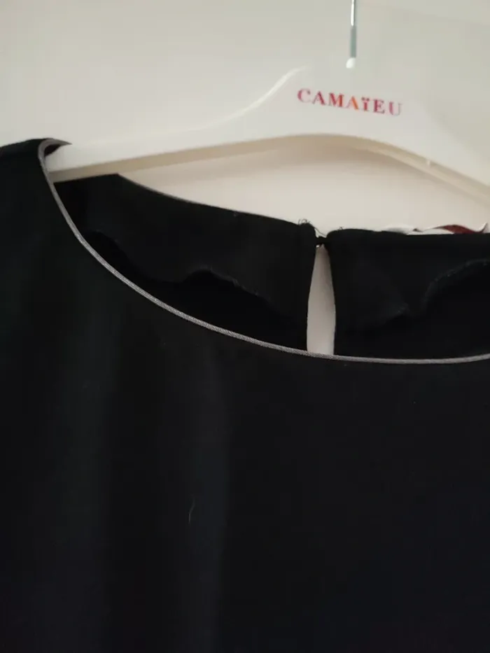 Robe noire camaïeu 38