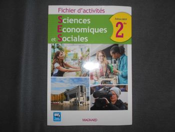 Livre: Fichier d'activités SES, 2de, édition 2017 (Magnard)