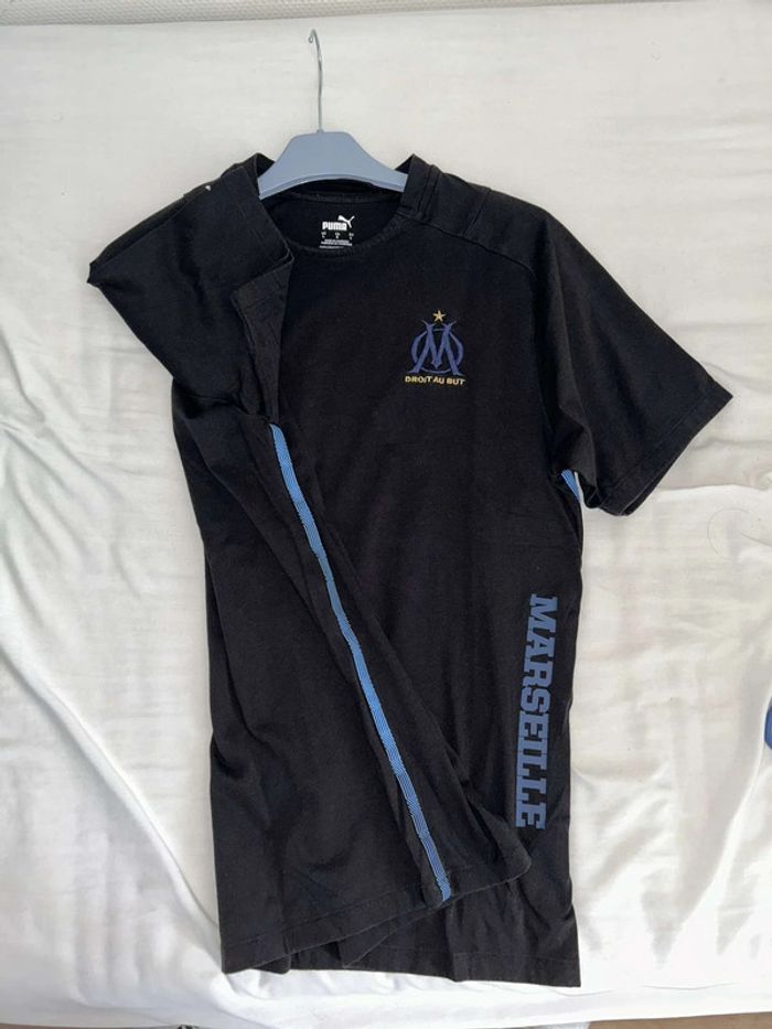 T-shirt à manches courtes foot Olympique de Marseille en coton - photo numéro 5