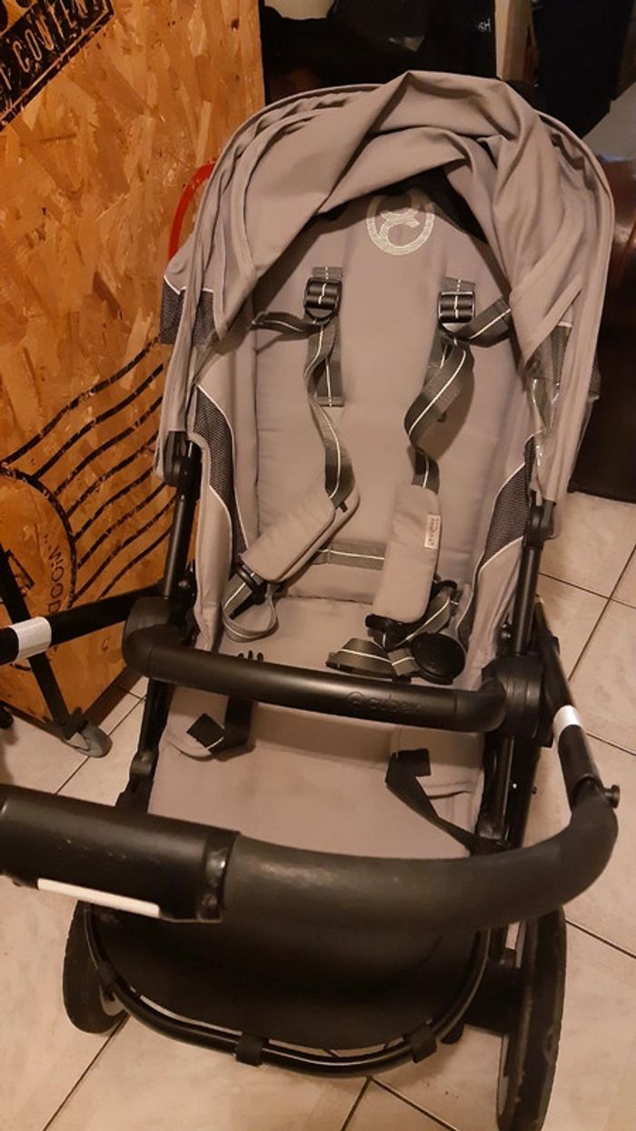 Poussette Cybex Balios grise dos ou face route - photo numéro 2