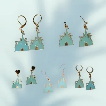 Boucles d’oreilles Château de la Reine des Neiges – Attaches au choix !