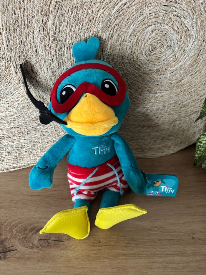 Doudou canard tiffy plongeur masque tuba globo