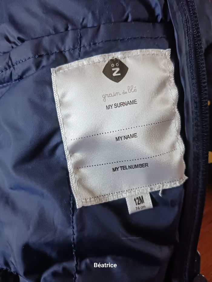 Petit anorak bleu marine. - photo numéro 10