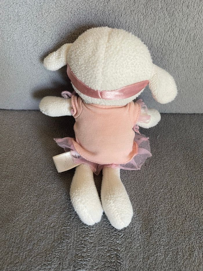 Doudou peluche mouton blanc rose tutu licorne H et M H&M - photo numéro 2