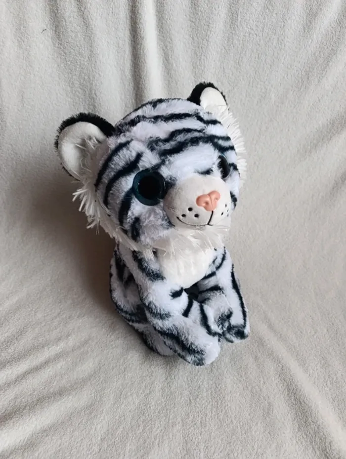 Peluche tigre blanc 33 cm