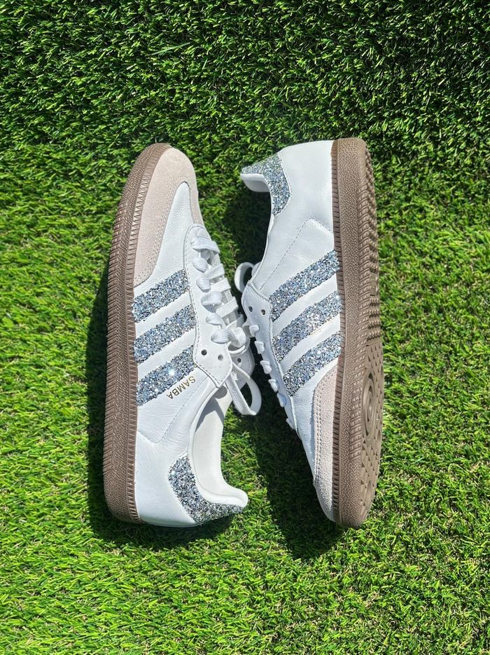 Adidas samba white glitter shine - photo numéro 5