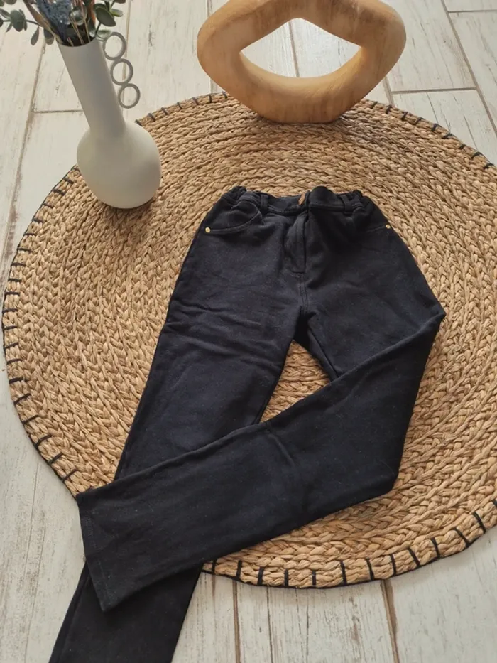 Pantalon noir réglable a la ceinture - photo numéro 3