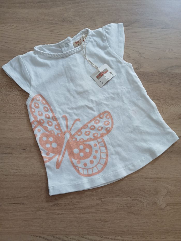 T-shirt bébé fille - taille 9 mois - neuf avec étiquettes