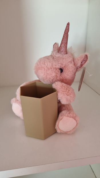 Peluche licorne pot à crayon 