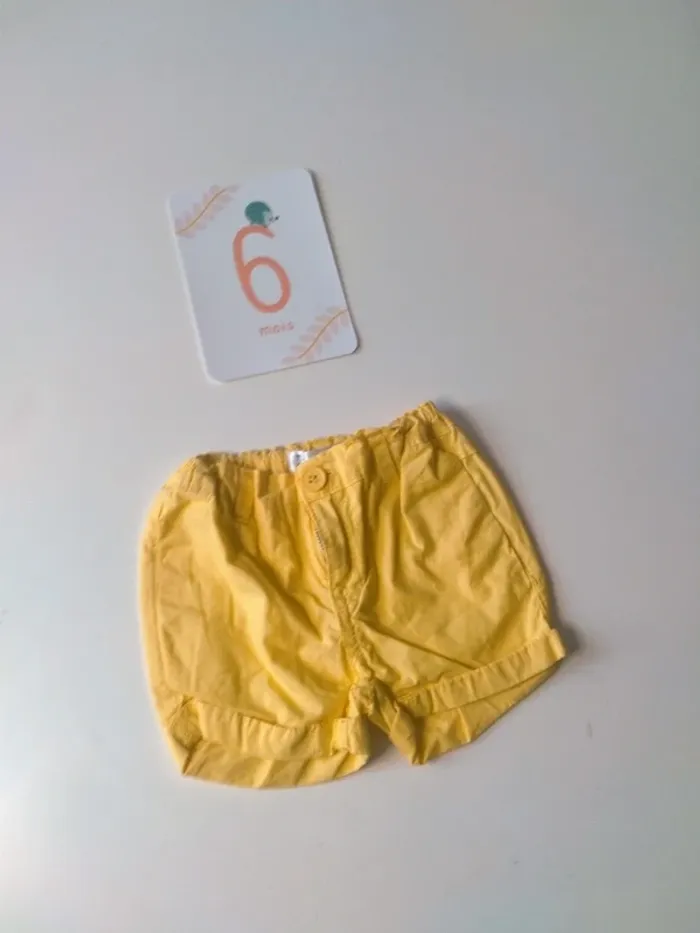 Lot de 2 shorts bébé Marque Mes Petits Cailloux - photo numéro 2