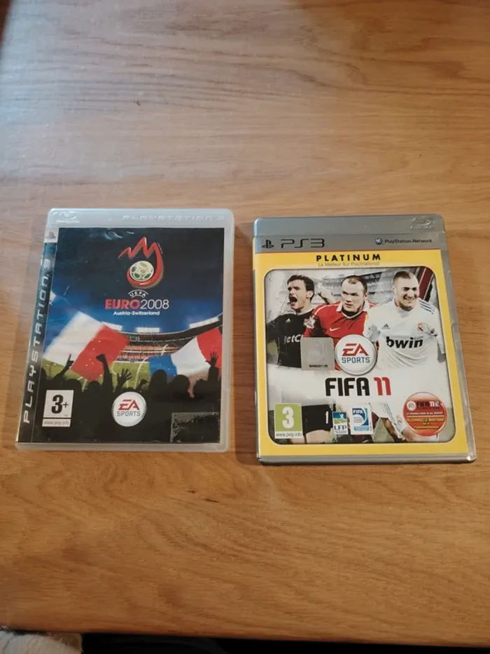 2 jeux ps3 euro2028 et fifa11