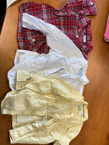 Lot chemise 12 mois