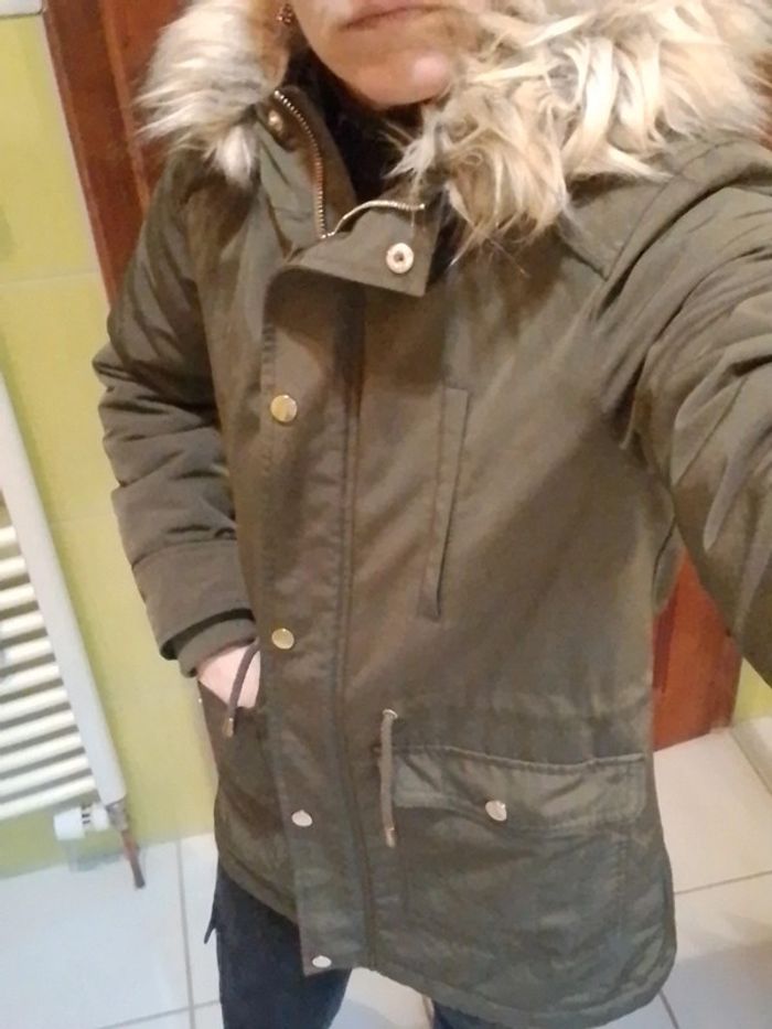 Parka femme vert kaki Gémo - photo numéro 4