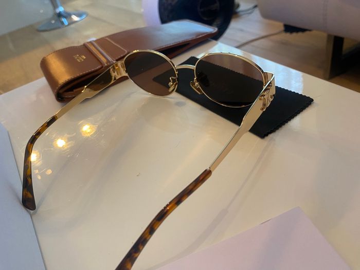 Lunettes de Soleil Celine triomphe verre marron - photo numéro 4