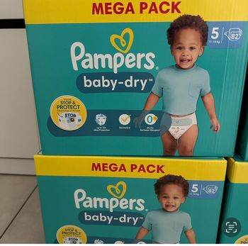 Pampers baby dry lot de 2