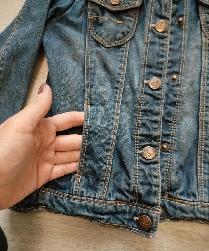 Veste en jeans à pression Okaïdi 8 ans - photo numéro 3