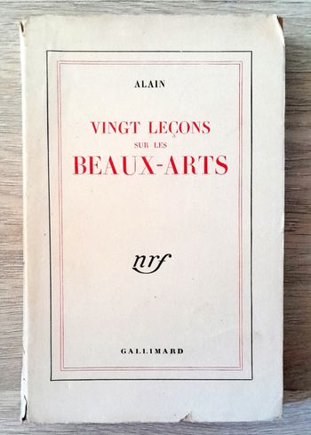 Alain - vingt leçons sur les beaux-arts