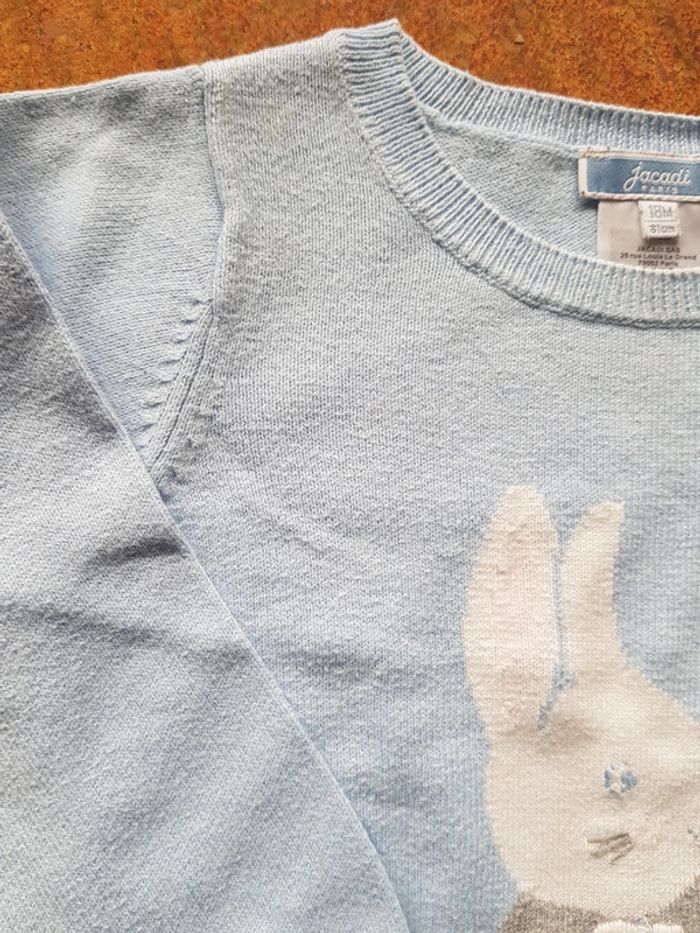 Pull jacadi petit lapin 18mois - photo numéro 3