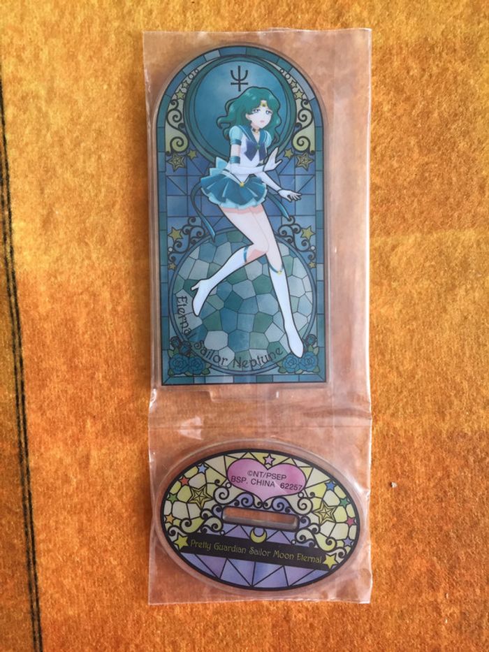 Sailor moon acryl stand - Sailor Neptune / Kaiou Muchiru - effet vitrail Ichiban kuji - photo numéro 2