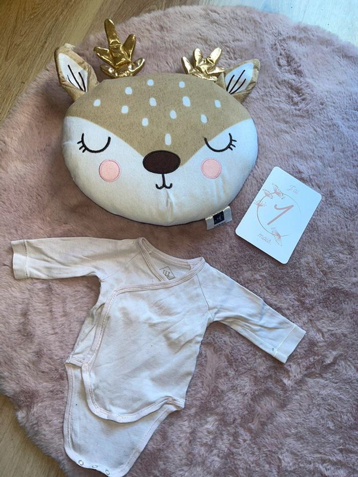 Lot 5 body bébé fille tex 1 mois - photo numéro 7