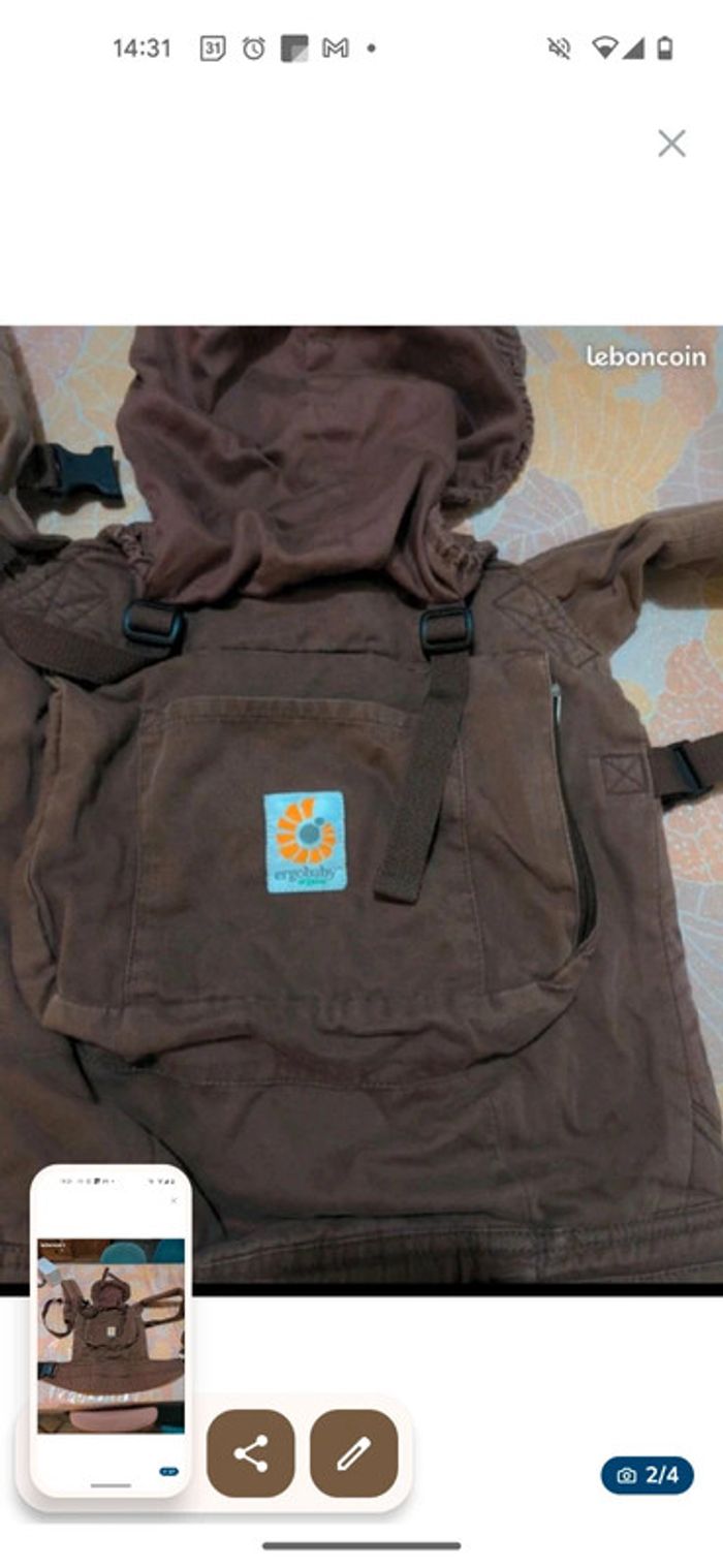 Porte bebe organic ergobaby - photo numéro 2
