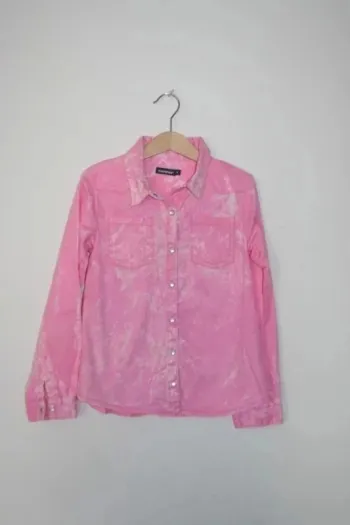 Chemise effet délavé rose In Extenso 8 ans