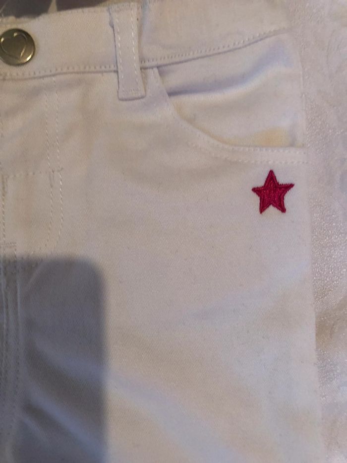 Ensemble fille haut rose short blanc neuf 12 mois. - photo numéro 6