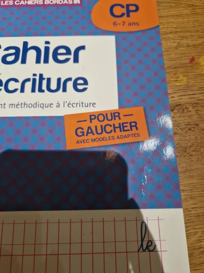 Cahier d'écriture pour gaucher - photo numéro 3
