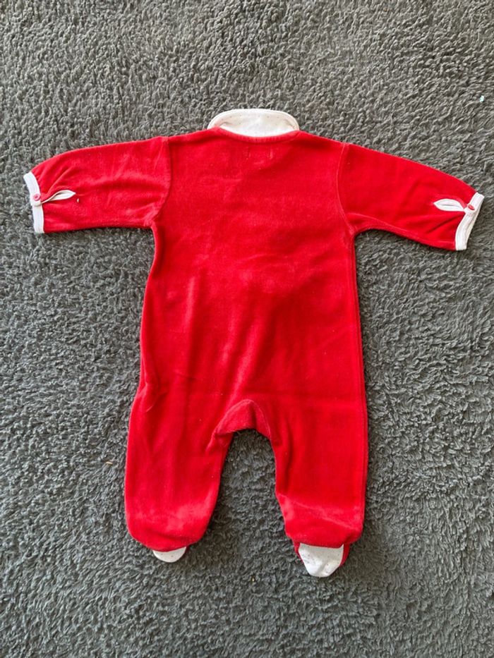 Pyjama 1P rouge 3 mois - photo numéro 2
